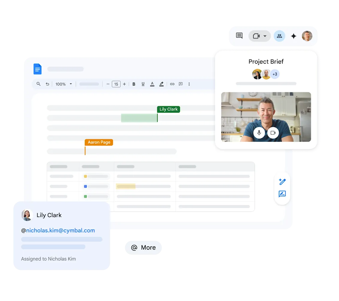 Google Docs интерфейсі